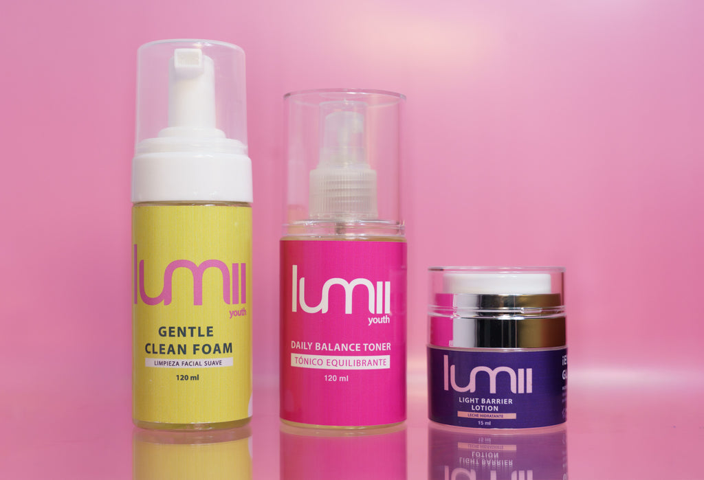 Rutina completa Youth | Espuma, tónico y crema hidratante.